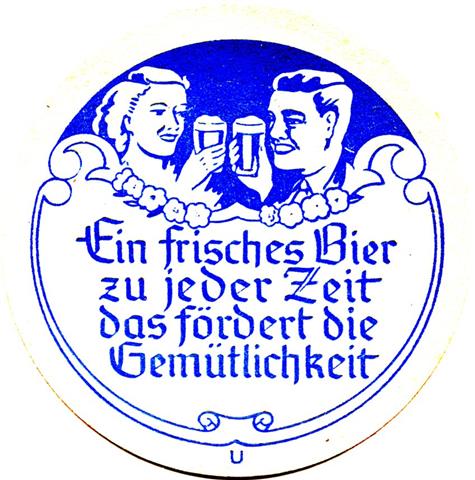 unbekannt ----- bier rund 2t (215-bier stets ein genuß-blau)